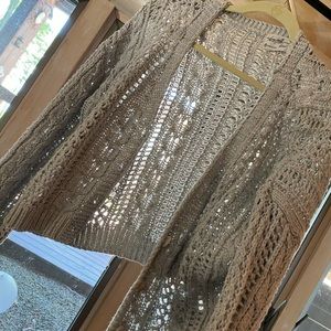 grey button up cardigan